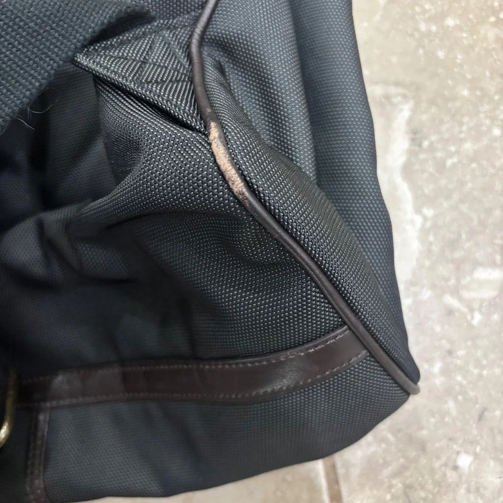 Banana Republic Nylon Backpack with Leather Trim and Front Zip Pockets‎